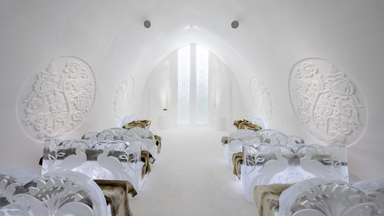 Ice chapel at Icehotel, Sweden