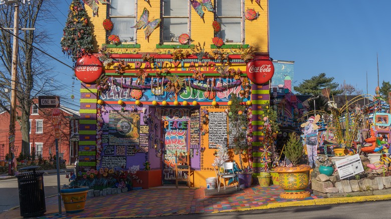 Exterior of Randyland in Pittsburgh, Pennsylvania