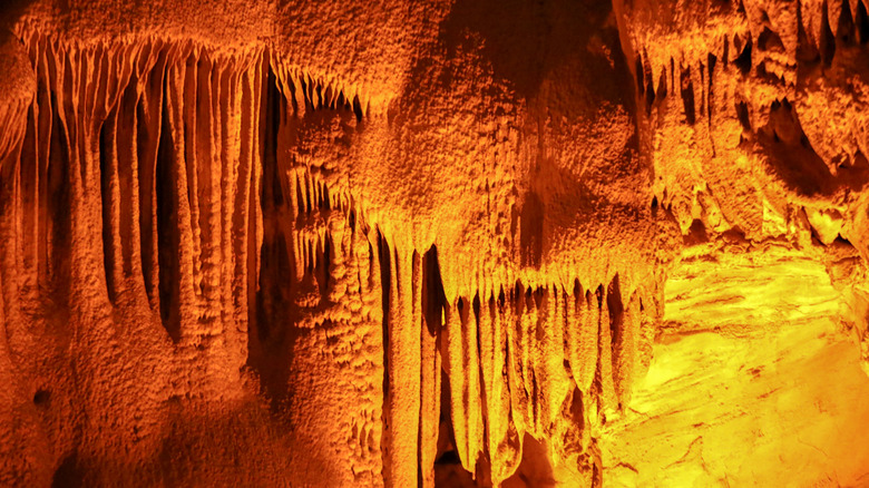 the "Frozen Niagara" at Mammoth Cave National Park in Kentucky