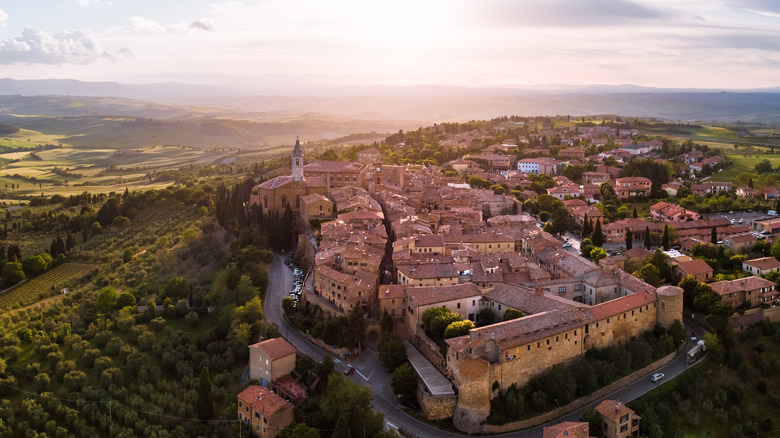 Hillside town in Italy