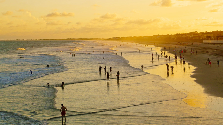 A sunset at Folly Beach