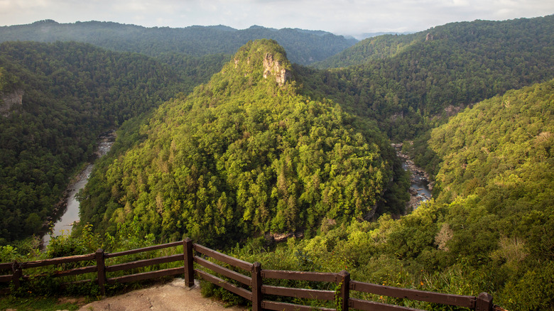 Bird's eye view of Breaks Interstate Park