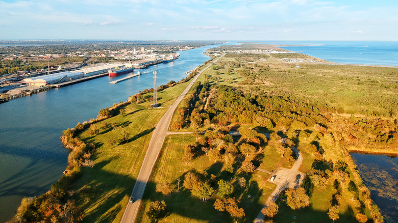 The Port Arthur Ship Channel, Texas