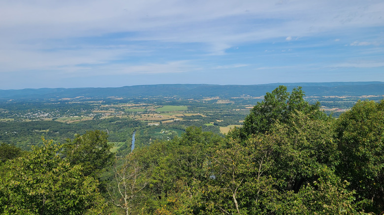 Areal view of Woodstock, VA