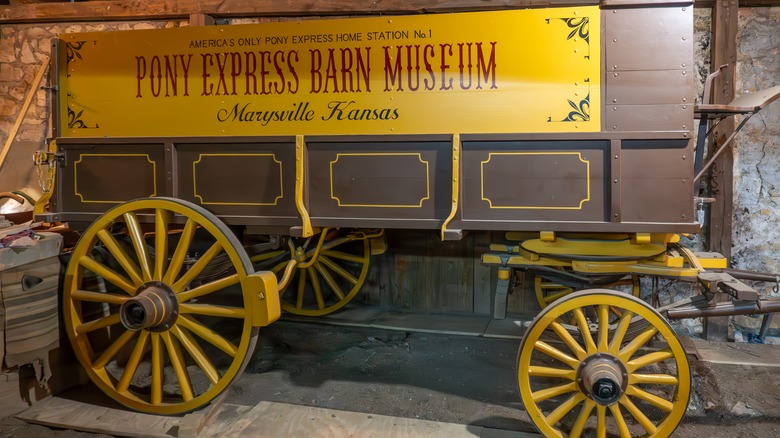 Pony Express Barn and Museum Marysville wagon