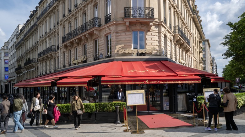 The famous Fouquet's on Champs-Élysées