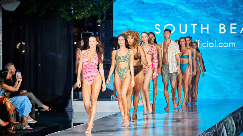 Models during Miami Swim Week at the SLS South Beach