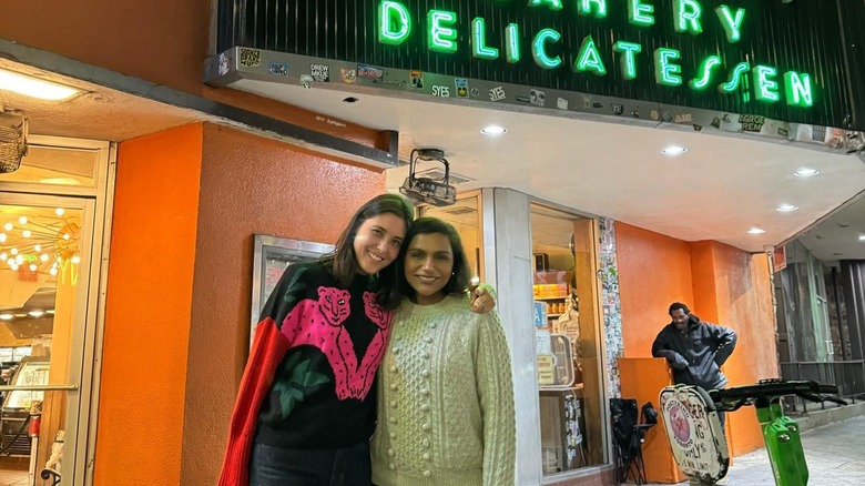 Mindy Kaling at Canter's Delicatessen