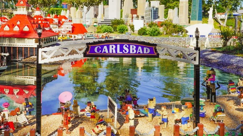 The city of Carlsbad in LEGOs