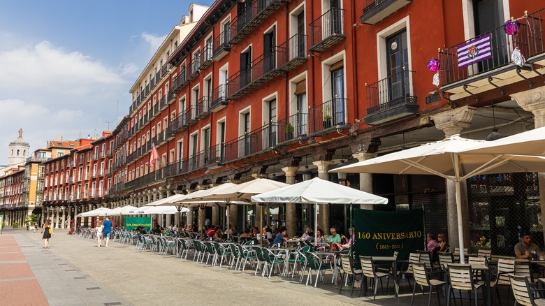 row of buildings in Spain