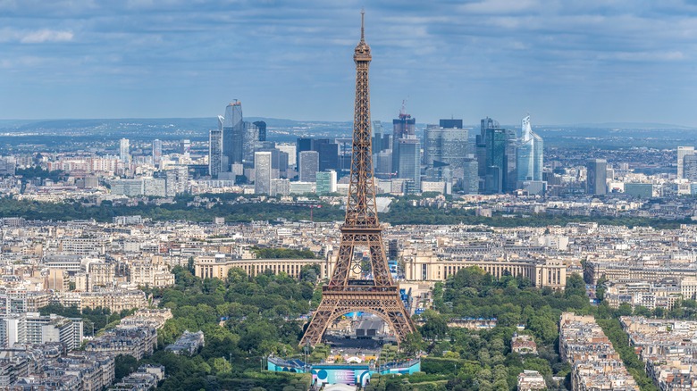 Eiffel Tower panoramic view