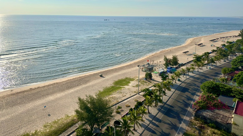 A view of Nhat Beach in Con Dao, Vietnam