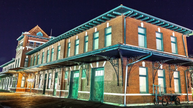 The old Santa Fe Railroad Depot in Chanute, Kansas