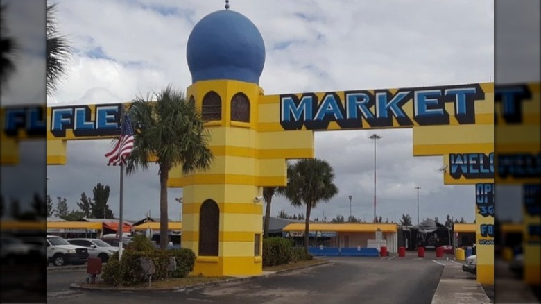 The sign at the original Opa-Locka Flea Market