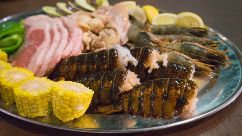 Chamorro barbecue meat on a plate in Guam