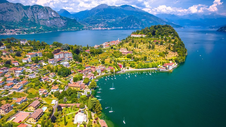 Panoramic view of Lake Como