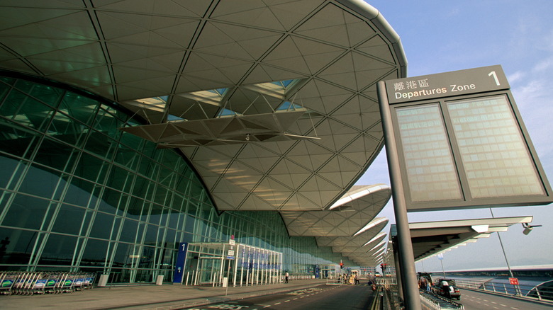 Exterior of the world-famous HKG Airport