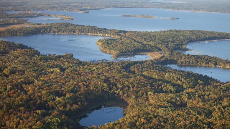 Whitefish Chain of Lakes in central Minnesota