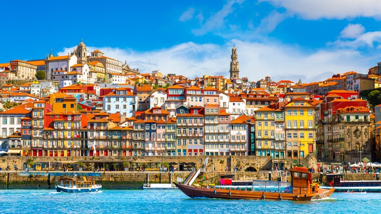 Watefront view of Porto, Portugal