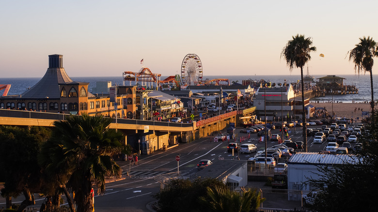 Santa Monica pier and beach