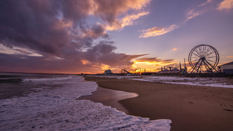 Palace Playland beach sunset