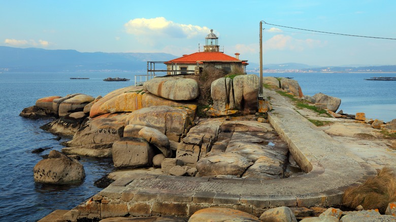 Lighthouse on Illa de Arousa