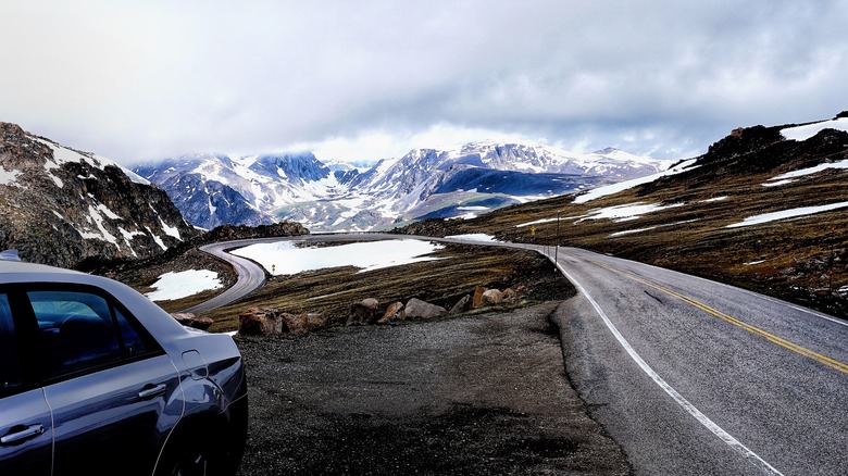 beartooth highway mountains snow