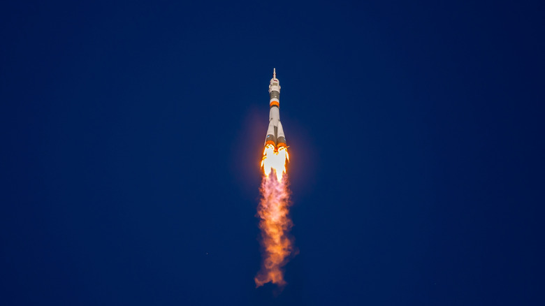 Rocket taking off