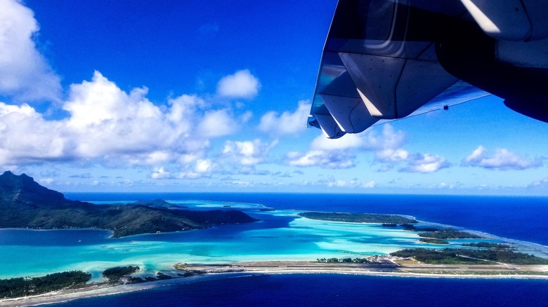 Aerial view of Bora Bora