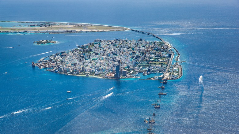 Aerial view of Malé, Maldives