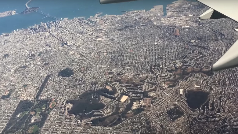 San Francisco seen from plane