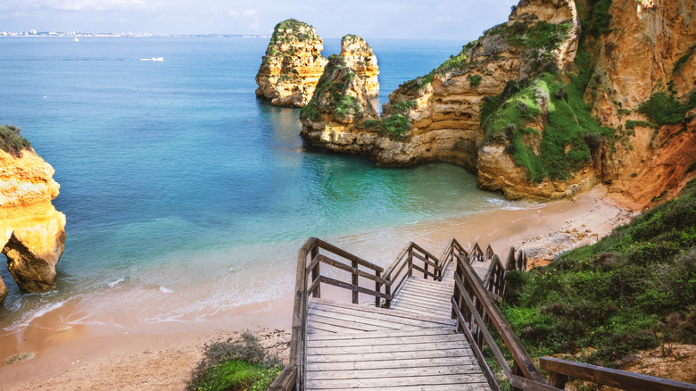 steps leading to Camilo Beach