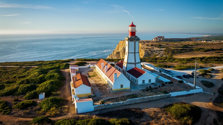 lighthouse near Baleeira Beach