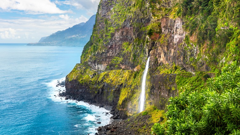 waterfall at Porto do Seixal