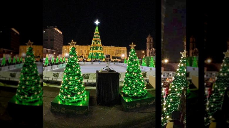 The Christmas decorations in San Luis Potosí