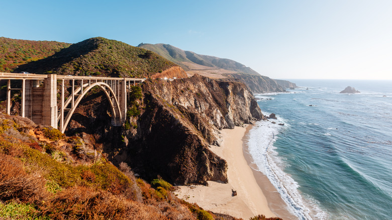 A highway near Big Sur