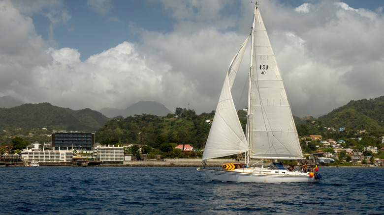 Sailing in Dominica