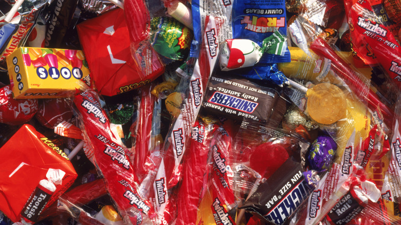 Pile of classic American candy