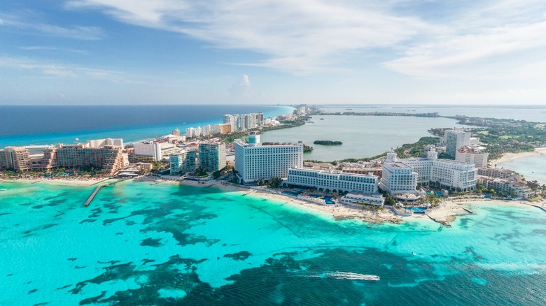 Cancún seen from above