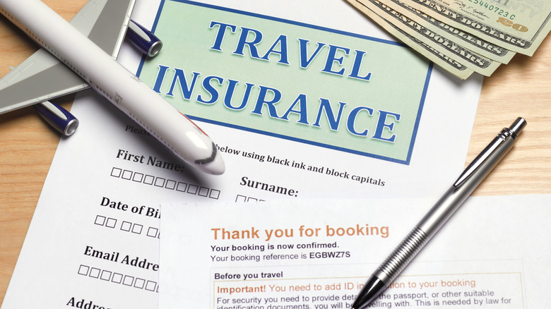 Travel insurance policy form