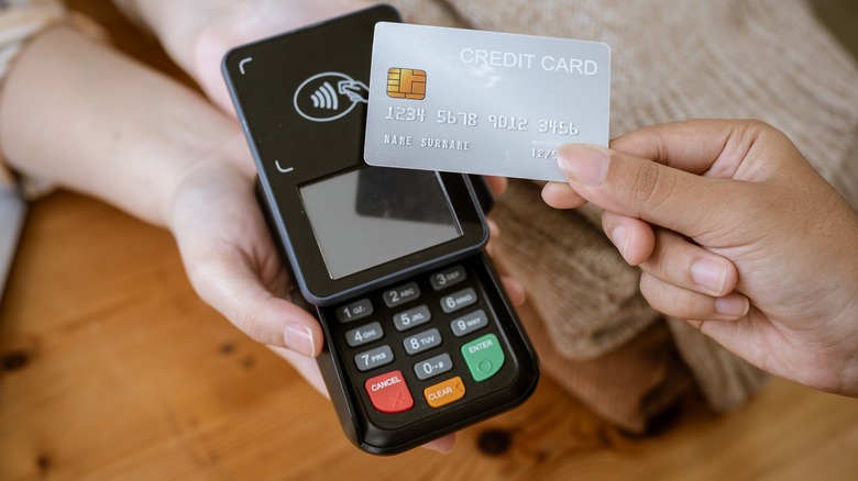 Payment using a credit card