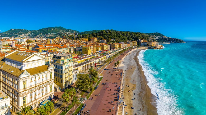 Ariel view of Nice, France