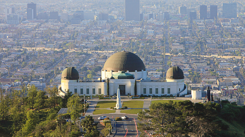 Griffith Observatory aerial view