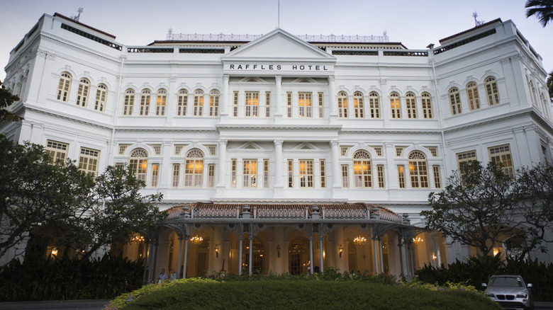 Exterior of Raffles Hotel