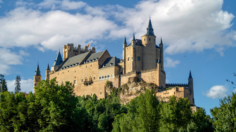 view of Alcázar of Segovia