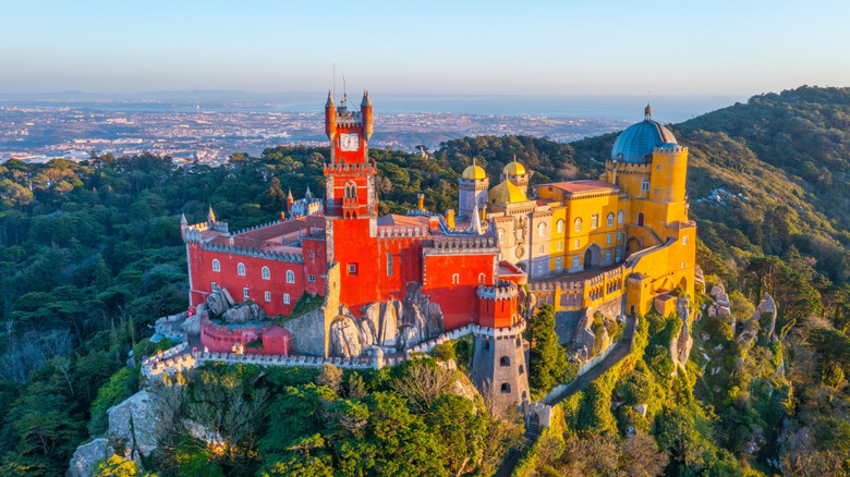 Pena Palace in hills