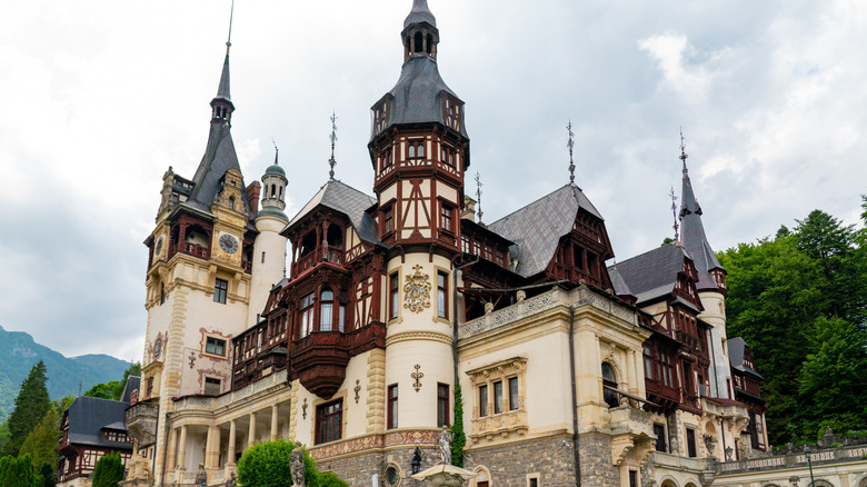 closeup of Peles Castle