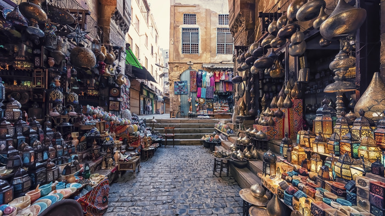 Latern stalls at Khan al-Khalili