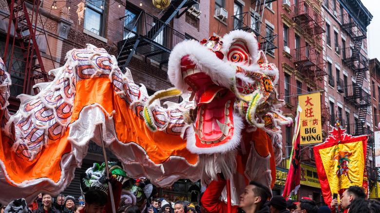 Lunar New Year parade in Chinatown