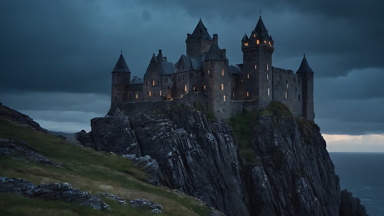 Edinburgh Castle at night